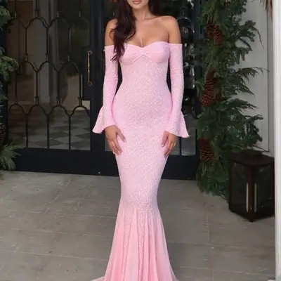 The Caterina Dress in Light Pink Tapestry Rose - TikTok Shop