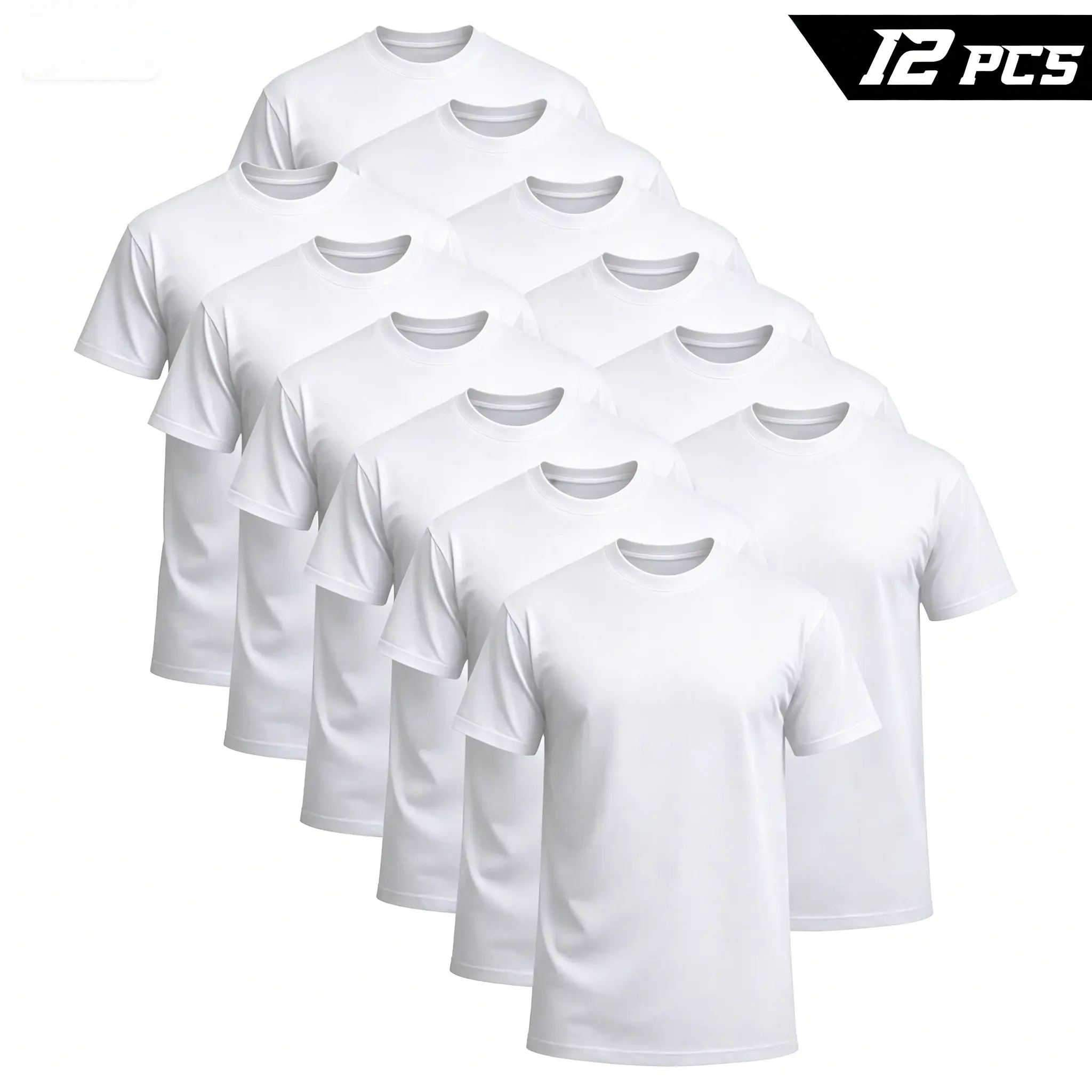 12-Pack Men's Comfort Fit Short Sleeve T-Shirts, Cotton Blend Basic Tops | Black Crew Neck, Durable Easy Care $39.88 Repeat Gooner Eat Sleep Goon graphic tee book merch white