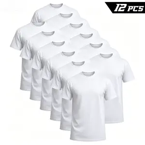 12-Pack Men's Comfort Fit Short Sleeve T-Shirts, Cotton Blend Basic Tops | Black Crew Neck, Durable Easy Care $39.88 Repeat Gooner Eat Sleep Goon graphic tee