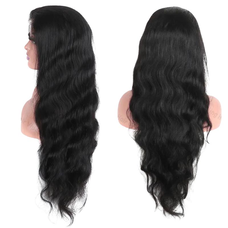 SheReigns Hair Ready To Wear Lace Closure Wig Body Wave Glueless Wig Human Hair 5x5 Pre Cut Lace Closure Wigs For Women 180 Density Brazilian Real Human Hair 13x4 Drawstring Glueless Lace Front Wig