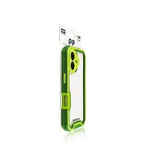 Transparent Shock-absorbing Phone Case Cover for IPhone 16 Pro Max, with Dual Tone Bumper and Full Body Matching for IPhone 15 14 13 12 11