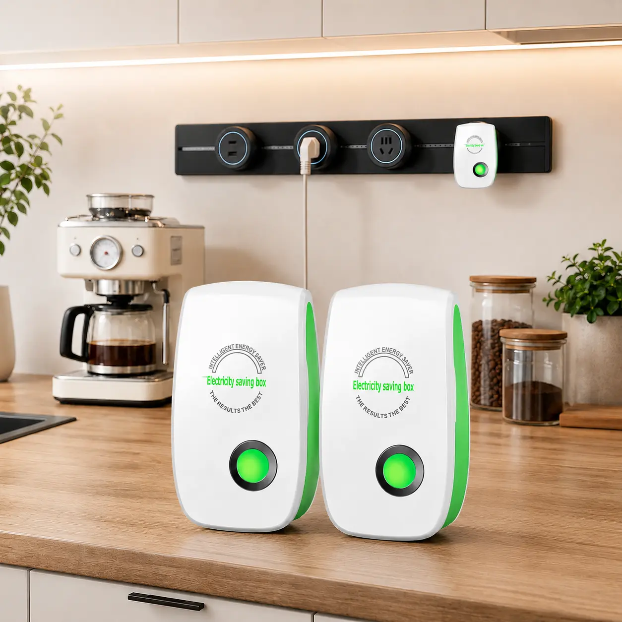 DOMIRE【Buy 1 Get 1 Free】Plug-In Device with US Plug, Compact Design with Indicator Light, Suitable for Home and Office Use, 90–250V Compatible