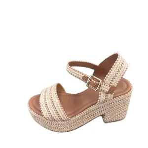 WOMENS RAFFI BLOCK HEEL SUMMER HEEL CASTLE Walking Shoes