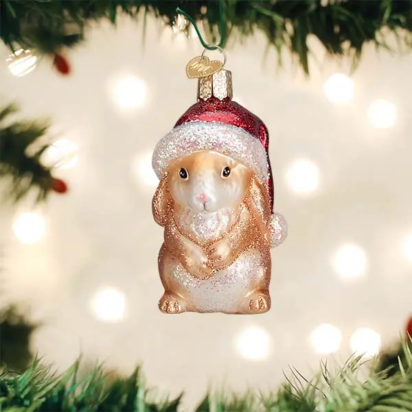Standing Christmas Rabbit Ornament, Festive Home Decor for Holiday Celebrations