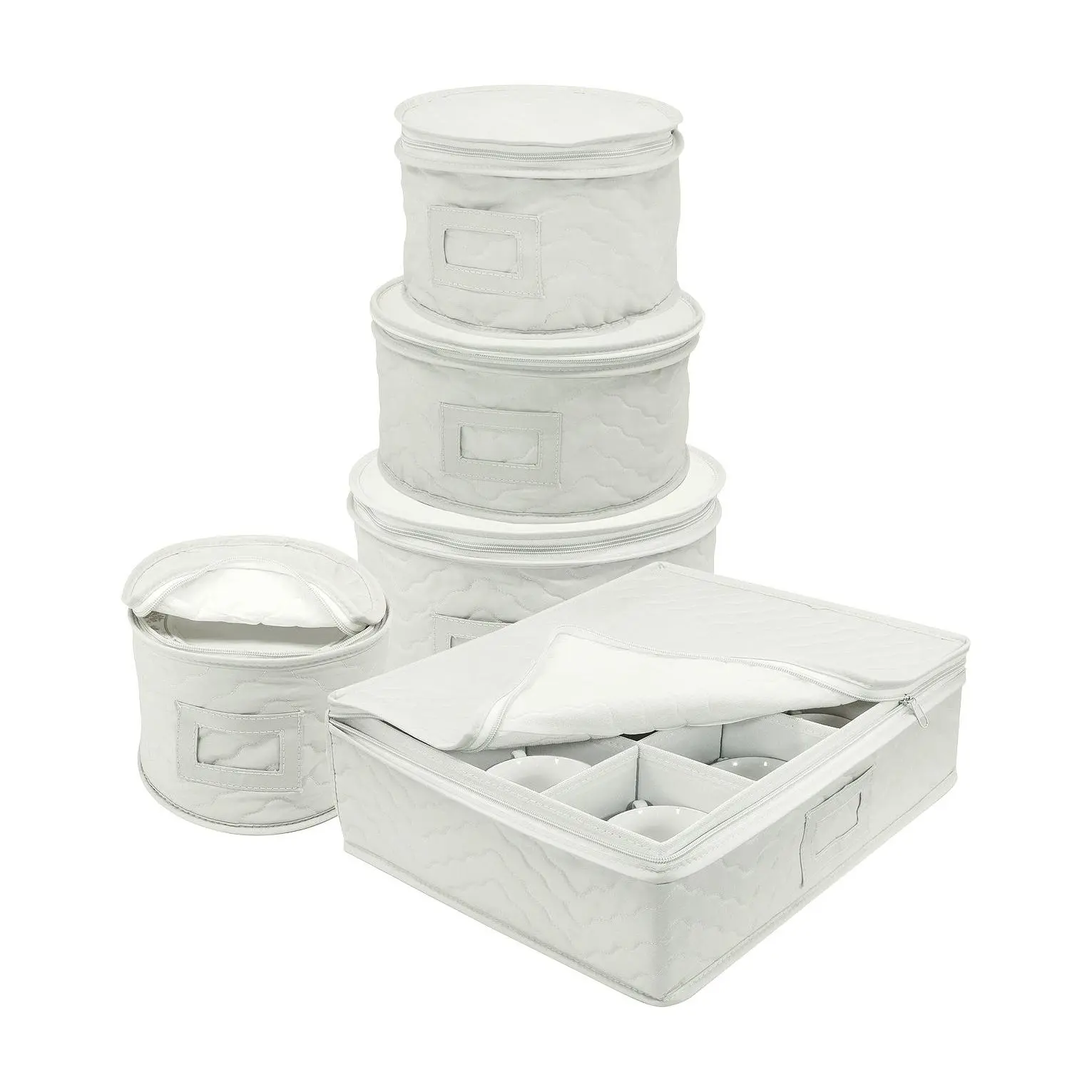 Sorbus 5 Piece Dinnerware Storage Set