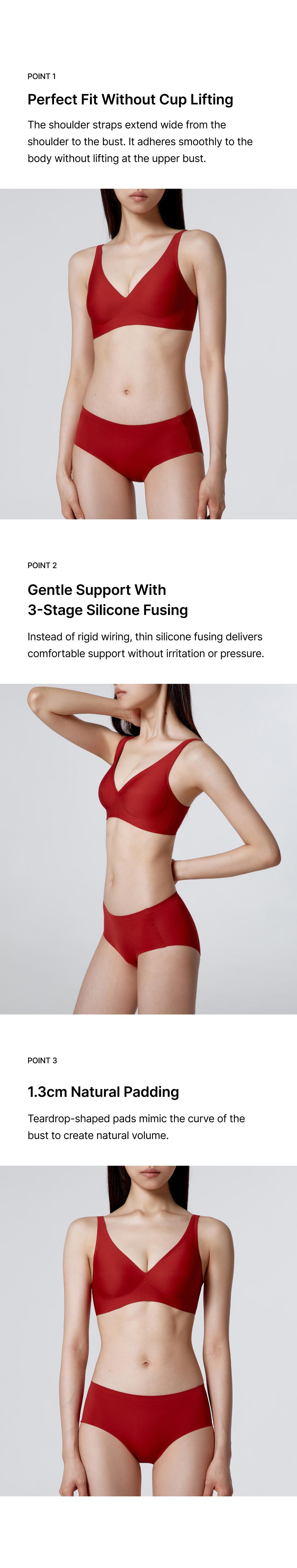 VERISH Coolfit Bra Signature Wireless Seamless Everyday Bra for Women,Cooling Fabric,Moisture Wicking Lingerie,Fixed Padding Smooth