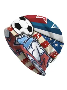 1 Piece Fashion Hats Sports Hat USA Football Thin Hat Bonnet Hipster Skullies Beanies Caps Men Women's Earmuffs