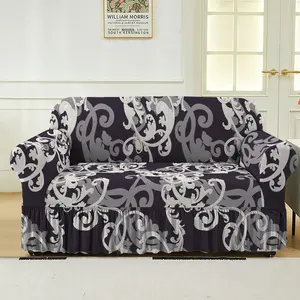 Floral Pattern Sofa Cover, Couch Covers, 1 Count Sofa Slipcover, Dustproof Sofa Cover, Sofa Protector for Home Living Room, Home Decor