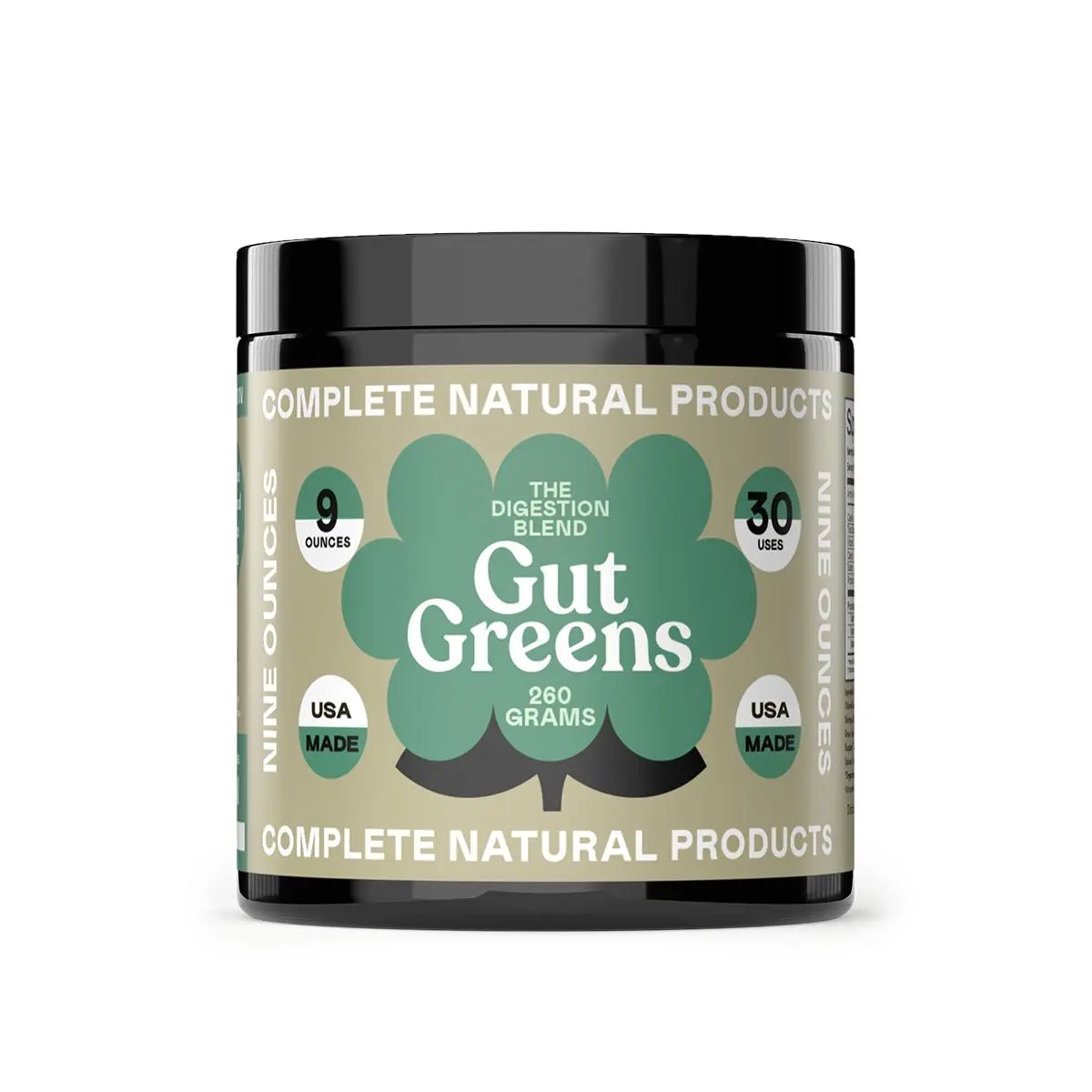 Complete Natural Products Gut Greens Digestion Superfood Powder 260 Grams for Better Gut Health and Digestive Support