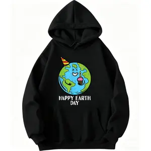 Cute Birthday Hoodie Featuring Happy Earth Day Cupcake – Long Sleeve for Men and Women