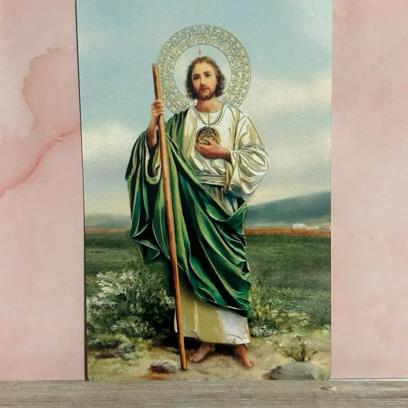 San Jadas Tadeo Metal Prayer Card San Jadas Tadeo Metal Prayer Card