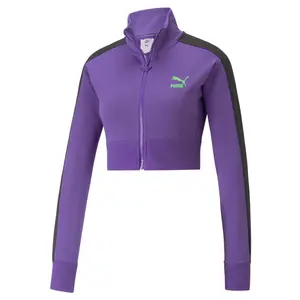 PUMA Womens X DL T7 Jacket Athletic Outerwear Casual - Purple