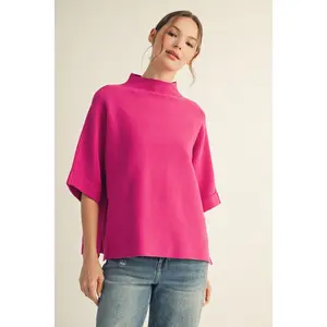 Chic Mock Neck Sweater