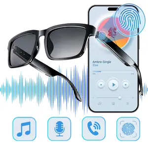 Smart Sunglasses Wireless Audio Glasses Wireless Bluetooth Glasses Siri Assistant, Polarized Lens, Ergonomic Touch Frame, Bluetooth Glasses Anti Blue Light Glasses for Women Men Open Ear Sound
