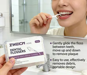 2 Boxes Boxed disposable dental floss, high toughness dental floss for family and travel, fine thread dental floss dental cleaning dental floss stick, interdental dental floss, oral health dental care products, oral hygiene products,