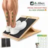 Unisex Portable Natural Wood Grain Slant Board - 6-Level Slope Adjustable Heavy-Duty Frame, Foldable Calf Stretch Board with Gritgrip Traction, for Home Gym Physical Therapy, Boosts Flexibility & Instant Relief