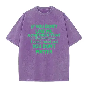 Women's Plus Size 'Mind Over Matter' Graphic T-Shirt, Casual Breathable Cotton Top with Seamless Short Sleeves
