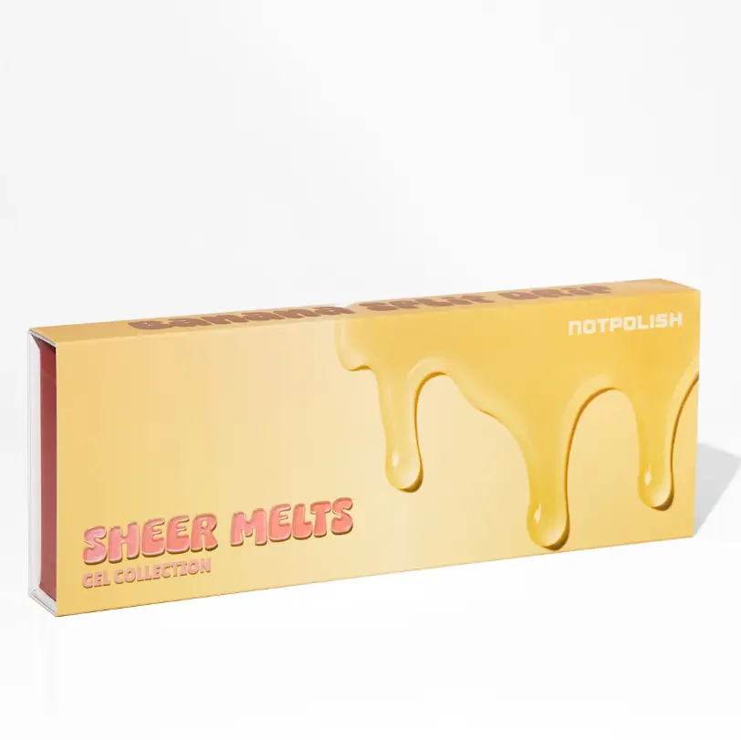 NOTPOLISH SHEER MELTS BANANA SPLIT DRIP COLLECTION GEL POLISH