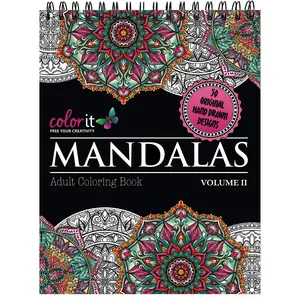 Colorit Mandalas II Adult Coloring Book - 50 Original Designs