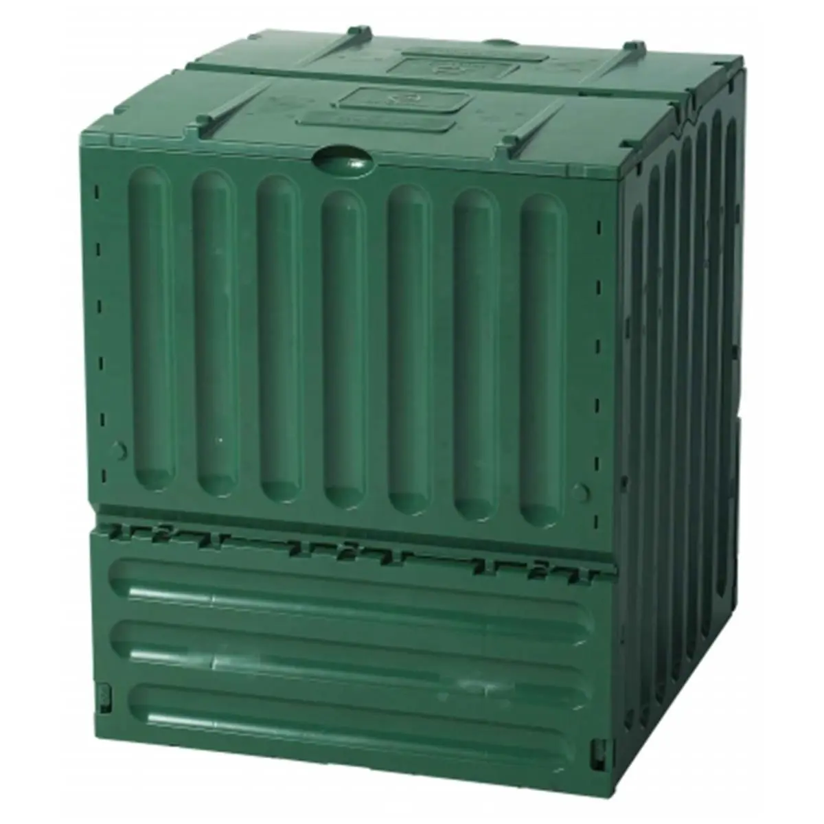 212 MAIN TDI Large Eco King Composter - Green 105 Gal Assembled Polypropylene Unit with Latches, UV-Resistant Recycled Material, Composting & Folding Kitchen Storage Solution