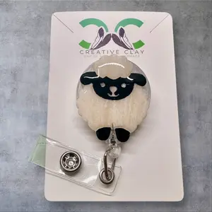 Dibé (Sheep) Badge Reel – Navajo Symbol of Life, Balance & Sustenance | Indigenous ID Holder