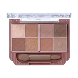 CANMAKE Eight-color Eyeshadow Palette, Matte Type #M01 Maple Millefeuille