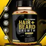 Rainbow Nutrients Men's Hair + Beard Growth Supplement | Biotin 10,000mcg, Collagen, OptiMSM, goMCT, Saw Palmetto | Supports Thicker, Fuller Hair & Beard | 60-Day Supply Anti-Hair Loss supplement All Natural Ingredients