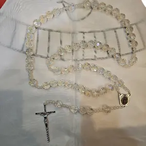 rosario grande cristalino esmaltado grande