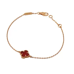 Pre-owned Van Cleef & Arpels Sweet Alhambra Four Leaf Clover Necklace VCARN59K00 JLP018727 Joyce