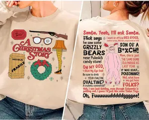 A Christmas Story Ralphie Shirt, Christmas Story Sweatshirt, Leg Lamp Christmas Shirt, Oh Fudge Christmas Story Quote Shirt