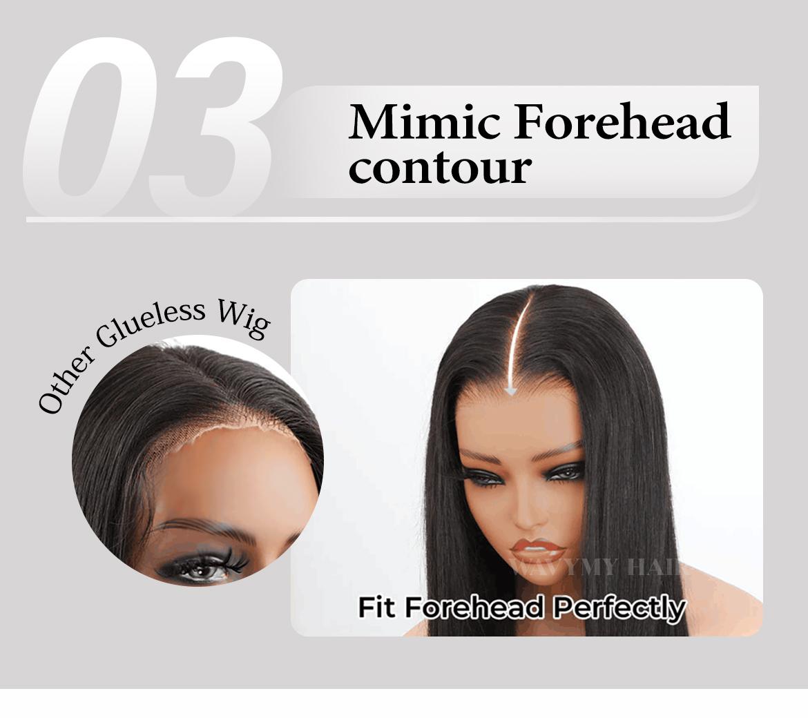 Wavymy Layered Cut Loose Wave Pre-bleached Wear Go Glueless HD Lace Wigs 6x4 Lace Closure Wigs 180% Density 100% Human Hair