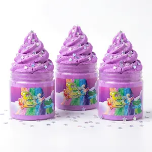 Fluffy Cloud Slime Kit – Ultra Soft & Stretchy Cloud Slime, Non-Sticky Sensory Clay with Storage Container, DIY Relaxing Toy for Children | Perfect Party Supplies, Easter Basket Stuffers, Christmas & Holiday Gifts