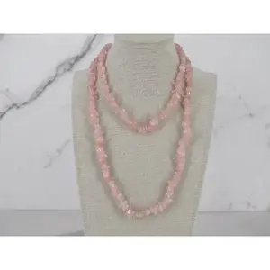 Rose Quartz Beaded Necklace