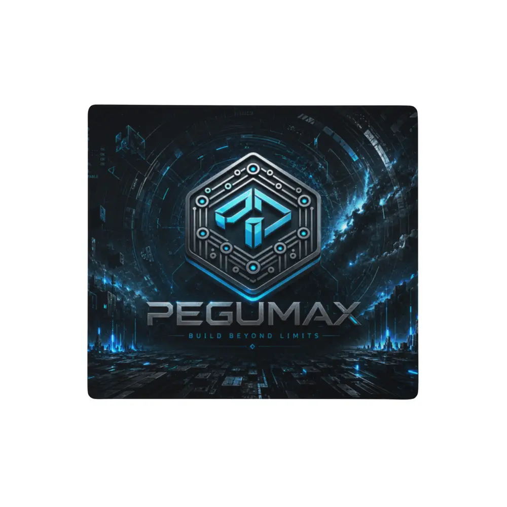 Pegumax Core Logo XL Gaming Desk Mat Mouse Pad
