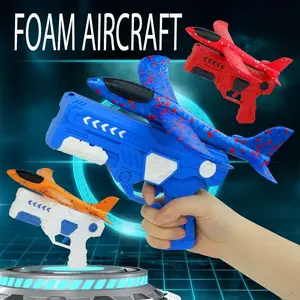 Colorful Durable Foam Airplane Launcher Toy, 1 Set Outdoor Fun Handheld Hand-Throwing Airplane Toy, Outdoor Sports Toy for Kids, Birthday Gift for Boys & Girls