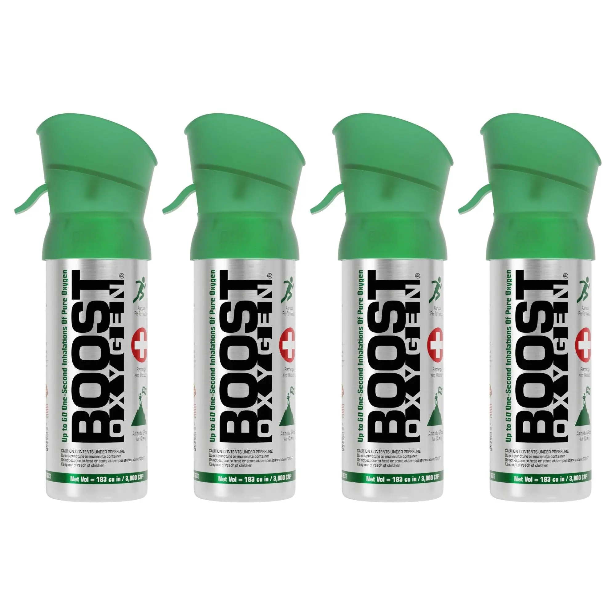 Boost Oxygen Pocket Size 3 Liter Respiratory Support Canister, Natural (4 Pack) Boost Oxygen Pocket Size 3 Liter Respiratory Support Canister, Natural (4 Pack)
