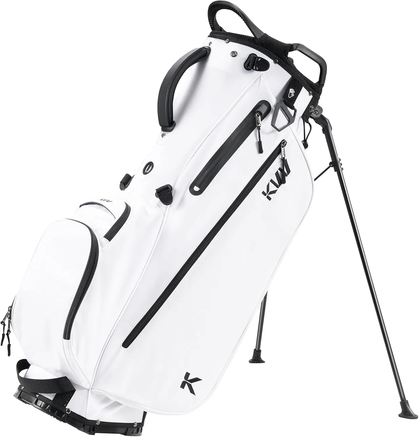 Lightweight Golf Stand Bag with 7 Way Full-Length Dividers, 5 Zippered Pockets, Automatically Adjustable Dual Straps,Elegant Design