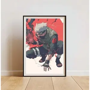 Naruto Posters On The Famous Character Kakashi HatakeNO FRAMED POSTER Home Decor, Vintage Art Print, Haging Poster, Cute Birthday Gift, Wall Art