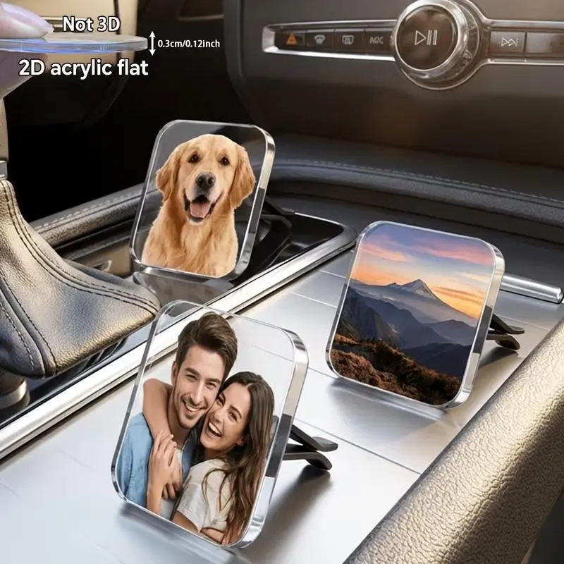 Customized Acrylic Dog & Cat Collars, Harnesses & Leashes - Personalized with Photo Print ID Tag Slot, Pet Accessories Supplies