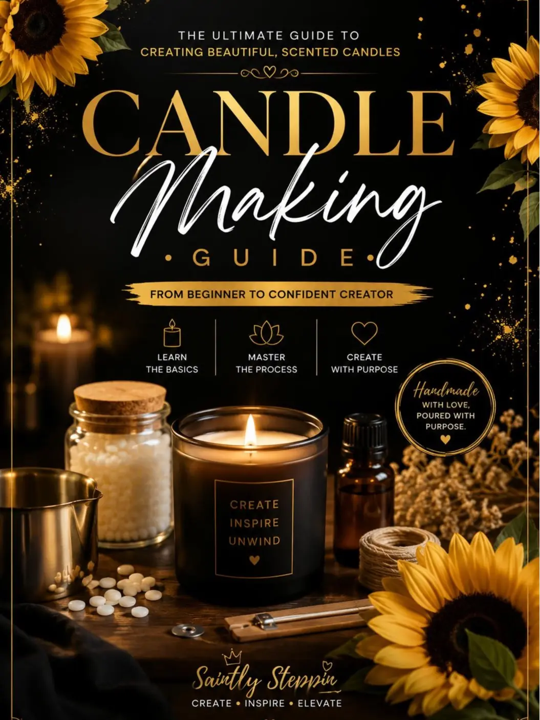 Candle Making Ebook - Beginner-Friendly DIY Crafts Guide for Lifestyle & Hobbies Enthusiasts