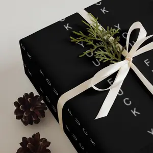 Black Matte Wrapping paper sheets