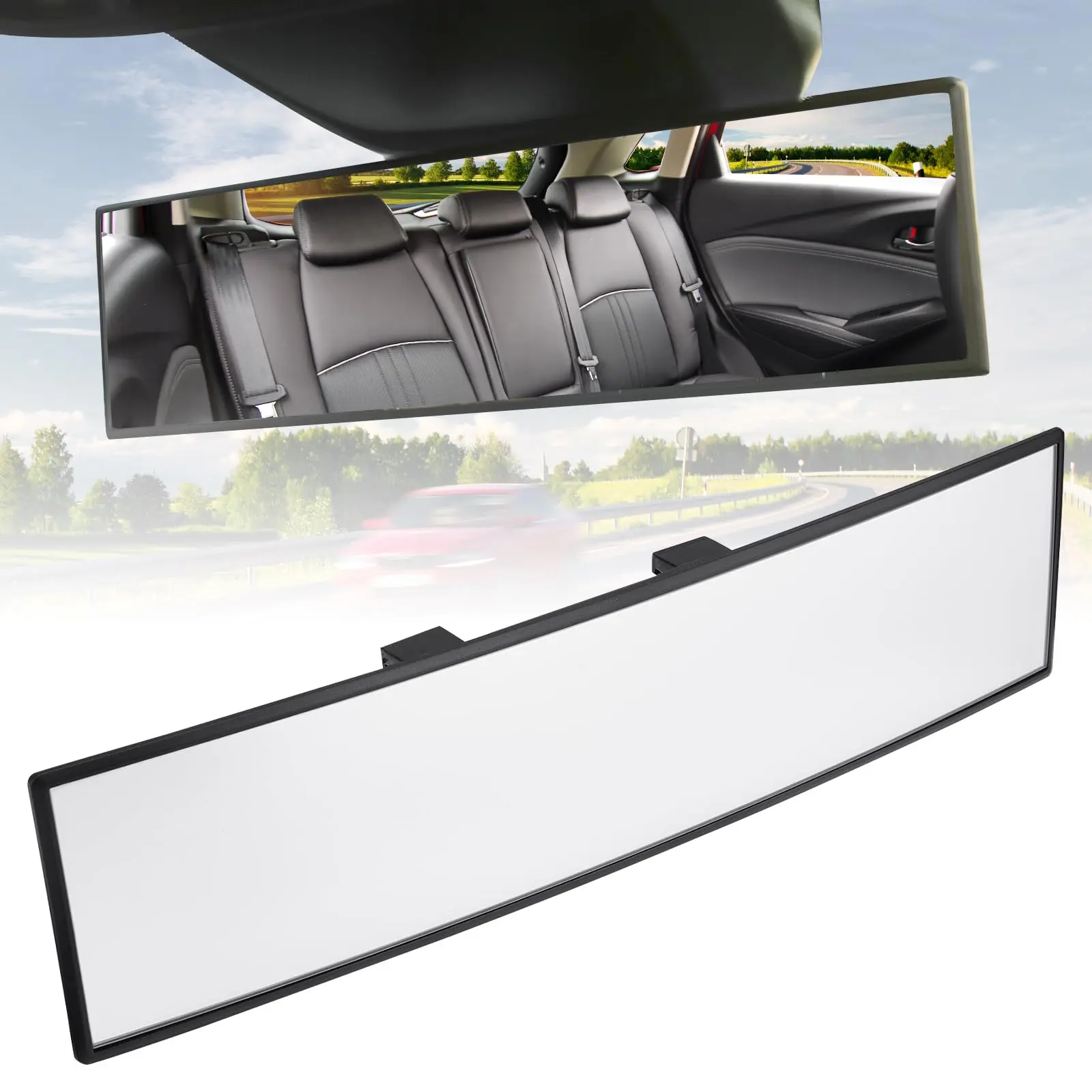 Rearview Mirror Hanging Charm for Car, Adjustable Length Strap Ornament, Universal Fit for Auto SUV Truck, Car Interior Decoration Accessory