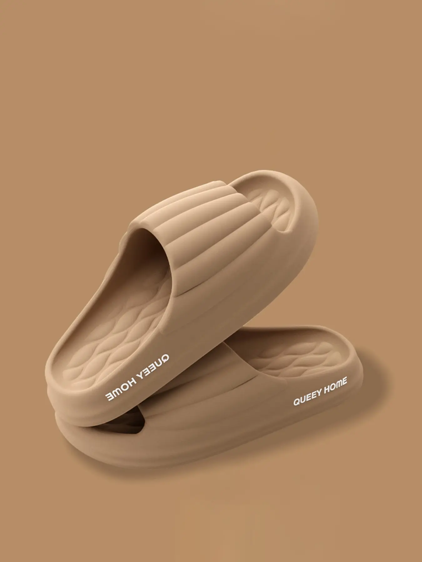 Men's Summer Simple Solid Color Comfortable Thick Sole EVA Non Slip Bathroom Slippers, Indoor Home Soft Bottom Fashion Couple Cool Sandals Footwear, Shower Slippers