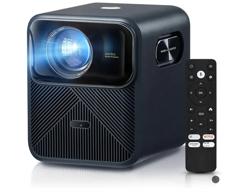 Official Licensed Google TV】4K Smart Projector with WiFi and