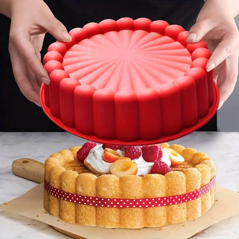 Silicone Cake Mold, 1 Count Round Cake Pan, Non-stick Cake Baking Mold, Baking Mould for Wedding, Summer Essentials