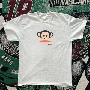 Paul Frank Monkey Y2K Baby Tee, Retro 2000s Cartoon Graphic Unisex Shirt