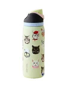 Owala Urban Outfitters Cat Collage Exclusive FreeSip Insulated Stainless Steel Water Bottle, 24/32oz Aesthetic Drinkware for Sport Lovers, Gift For Baby, Girl, Boy