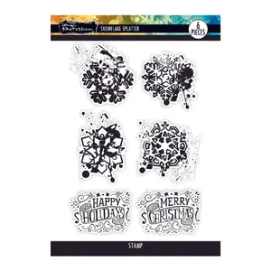 Snowflake Splatter | 6x8 Stamp Set