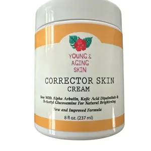 Young and Aging Skin Corrector Skin Cream with Kojic Acid Dipalmitate - Plant-Based Brightening Cream for All Skin Types - Acne, Arbutin Moisturizers Glutathione Skincare Daily Radiant