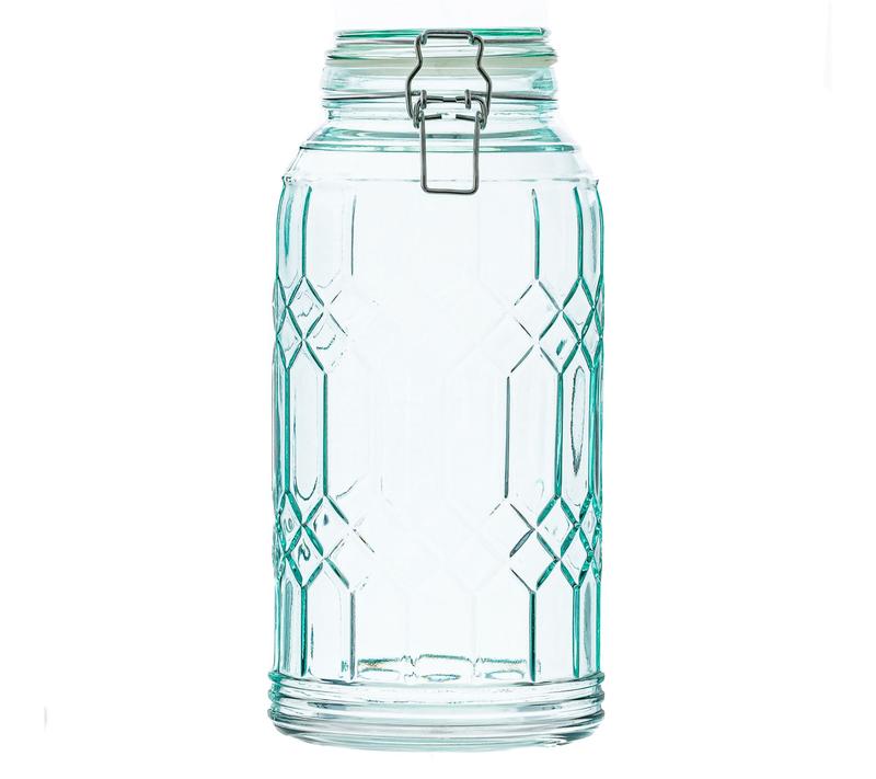 10 Strawberry Street Set of 2 Bleeker Glass Canister, Large